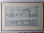 print technische tekening locomotief, Ophalen
