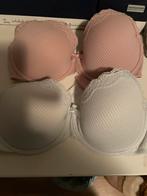 Hunkemöller BH Set - Roze & Wit - Maat 75E, Verzenden, Roze, BH