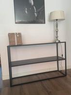 Karwei sidetable zwart, Ophalen, 100 tot 150 cm, Zo goed als nieuw, 25 tot 50 cm