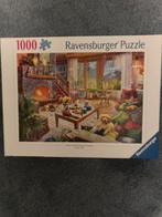 Ravensburger puzzel 1000 gezellige hut, Ophalen of Verzenden, 500 t/m 1500 stukjes, Zo goed als nieuw, Legpuzzel