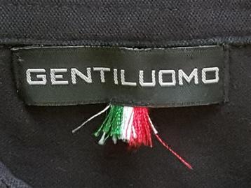 GENTILUOMO   Polo met  Zwarte kleur maat  L