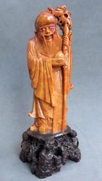 Omstreeks 1900 Spekstenen Beeld Sculptuur Chinese Wijsgeer, Antiek en Kunst, Ophalen of Verzenden