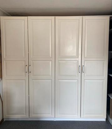 IKEA PAX TYSSEDAL Kast met 4x deur - 200 x 60 x 201 - Wit beschikbaar voor biedingen