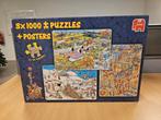 Puzzel Jan van Haasteren 3x 1000 Stukjes ZGAN, Hobby en Vrije tijd, Ophalen of Verzenden, 500 t/m 1500 stukjes, Zo goed als nieuw