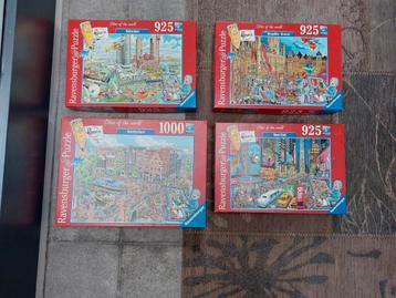 4 Ravensburger cities of the world puzzels  beschikbaar voor biedingen