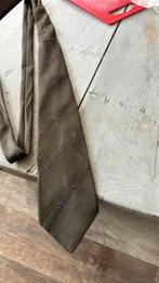 Groen bruine stropdas, Kleding | Heren, Stropdassen, Ophalen of Verzenden, Zo goed als nieuw, Groen