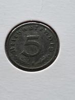 5 reichspfennig Duitsland 1940f, Postzegels en Munten, Duitsland, Ophalen of Verzenden