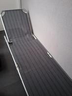 Ligbed grijs, Ophalen, Zo goed als nieuw, Aluminium, Inklapbaar