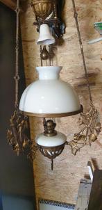 oude olielamp  kapje 28 cm, Antiek en Kunst, Antiek | Lampen, Ophalen
