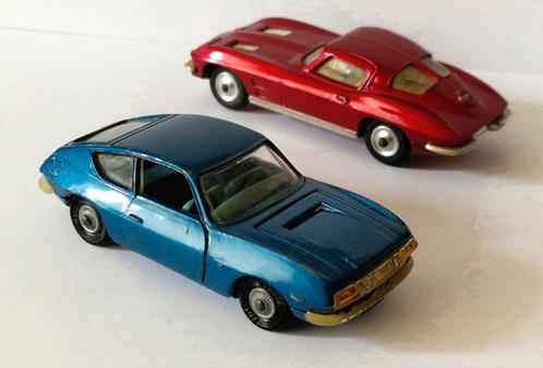 2x Corgi Toys: Chevrolet Corvette & Lancia Fulvia Zagato, Hobby en Vrije tijd, Modelauto's | 1:43, Gebruikt, Auto, Corgi, Verzenden