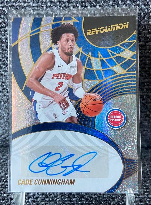 Cade Cunningham auto Detroit Pistons Panini NBA card, Hobby en Vrije tijd, Stickers en Plaatjes, Nieuw, Plaatje, Ophalen of Verzenden