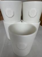Set 9 Douwe Egberts Koffiebekers/mokken Nieuw crème wit, Huis en Inrichting, Keuken | Servies, Ophalen, Keramiek, Zo goed als nieuw