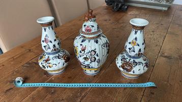 Delfts Blauw Kaststel - 3 Delig beschikbaar voor biedingen