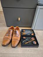 Herenschoen Floris van Bommel Noble Blue maat 40 (7), Bruin, Floris van Bommel, Ophalen of Verzenden, Gedragen