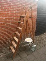 Vintage Houten Ladder - Decoratief & Uniek Gereedschap Objec, Ophalen