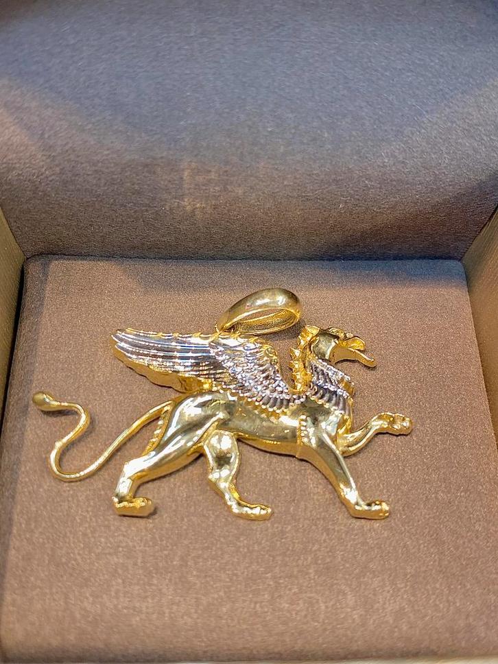 14k Gouden Paard Kettinghanger, Sieraden, Tassen en Uiterlijk, Kettinghangers, Nieuw, Goud, Goud, Dier, Met edelsteen, Ophalen of Verzenden