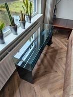 Sitetable, Huis en Inrichting, Tafels | Sidetables, Ophalen, Glas, Zo goed als nieuw, 25 tot 50 cm