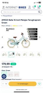 Amigo kinderfiets diva 16 inch, Fietsen en Brommers, Fietsen | Kinderfietsjes, Zijwieltjes, 16 tot 20 inch, Zo goed als nieuw
