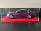 Mercedes Benz AMG S65 “Final Edition” W222 1:18 Paars, Ophalen of Verzenden, Nieuw, Auto, Overige merken