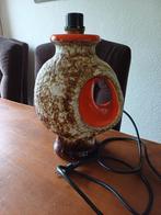 Vintage oranje fat lava lampenvoet lamp., Overige materialen, Minder dan 100 cm, Ophalen of Verzenden, Retro