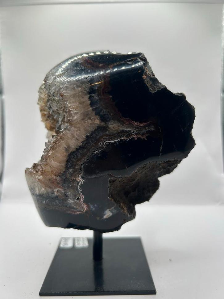 Prachtige Agaat op Standaard, Verzamelen, Mineralen en Fossielen, Mineraal, Ophalen of Verzenden