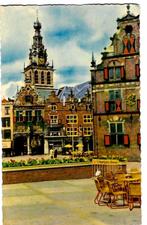 Nijmegen, Grote Markt met Waaggebouw en St. Stevenstoren, Verzamelen, Ophalen of Verzenden, Voor 1920, Gelopen, Gelderland