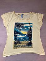 Maat L | Anti Blue t-shirt geel met print, Anti Blue, Geel, Maat 42/44 (L), Ophalen of Verzenden