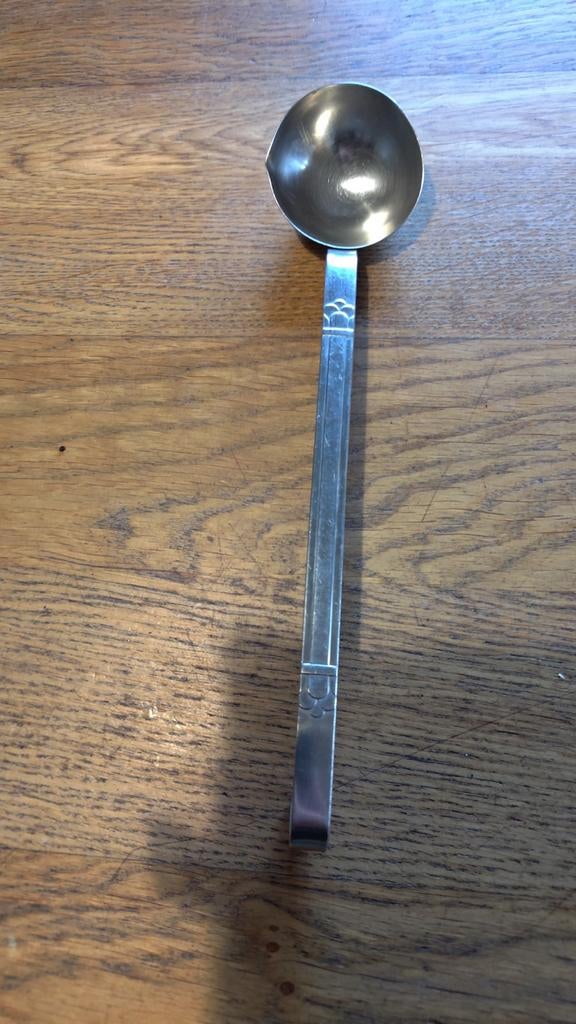 Zilverkleurige juslepel, Antiek en Kunst, Ophalen of Verzenden