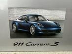 1:18 Porsche 911 991 Carrera S blauw 2011 Minichamps, Hobby en Vrije tijd, Modelauto's | 1:18, Minichamps, Auto, Ophalen of Verzenden