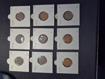19 nette centen periode 1914 - 1941 beschikbaar voor biedingen
