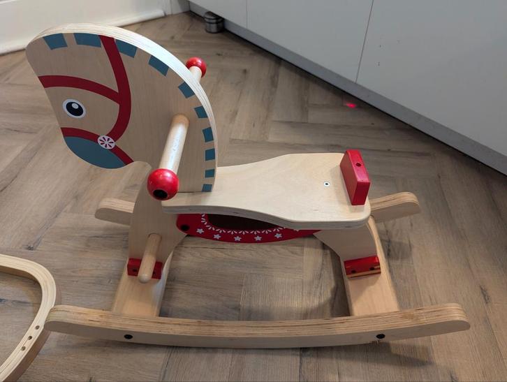 Houten hobbelpaard - Bandits and Angels, Kinderen en Baby's, Speelgoed | Hobbelfiguren, Gebruikt, Ophalen