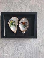 Handgemaakte Oesterschelpen Vogeldecoratie - 13x18cm, Ophalen of Verzenden, Nieuw