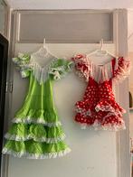 2 Spaanse jurken kinderkleding flamenco jurk polkadot kleren, Meisje, Gebruikt, Ophalen of Verzenden