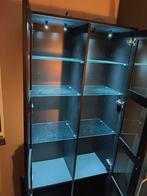 Ikea Brimnes vitrinekast met LED verlichting, Ophalen, Met deur(en), 50 tot 100 cm, Zo goed als nieuw