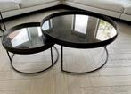 Etnicraft salon tafels inclusief 'dienblad - tafels', Huis en Inrichting, Tafels | Salontafels, Ophalen, 50 tot 100 cm, Rond, 50 tot 100 cm