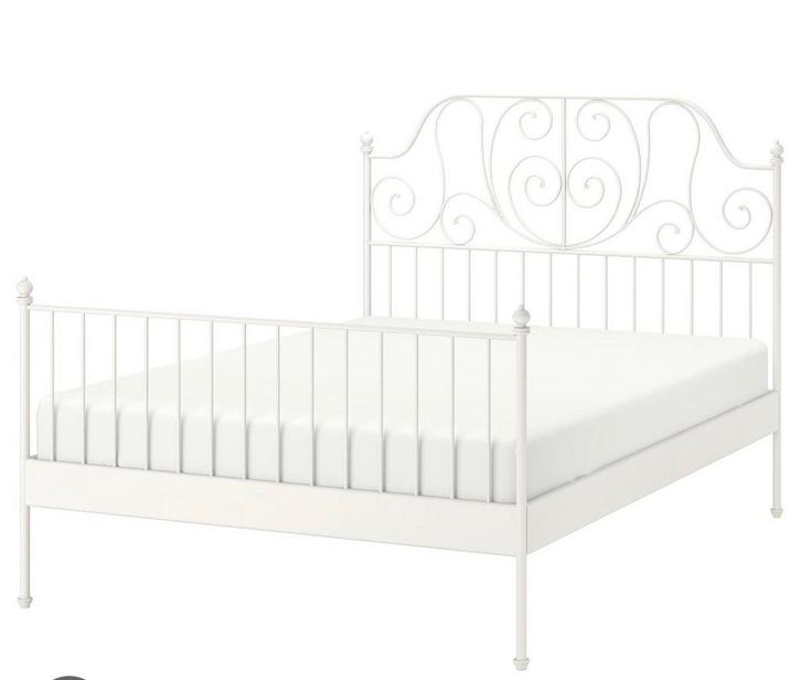 IKEA Leirvik bedframe 160x200, Huis en Inrichting, Slaapkamer | Bedden, Zo goed als nieuw, Tweepersoons, 160 cm, 200 cm, Metaal