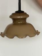 Mooi oud glazen hanglamp, Antiek en Kunst, Antiek | Lampen, Ophalen of Verzenden