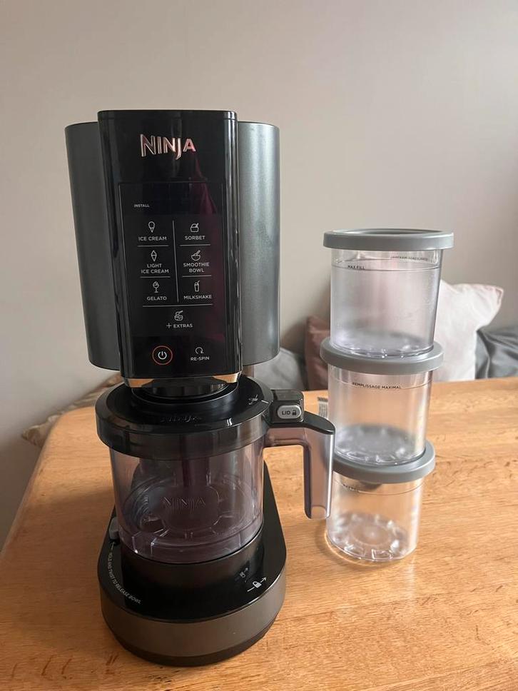 Ninja Creami NC300EU Ijsmachine, Witgoed en Apparatuur, IJsmachines, Zo goed als nieuw, Koelelement, Ophalen