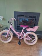 Roze Nogan Butterfly Kinderfiets 14 inch, Ophalen, Gebruikt, 14 inch of minder, Handrem