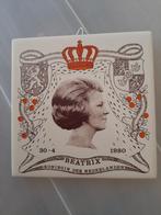Kronings tegel beatrix 1980, Verzamelen, Koninklijk Huis en Royalty, Ophalen of Verzenden, Zo goed als nieuw