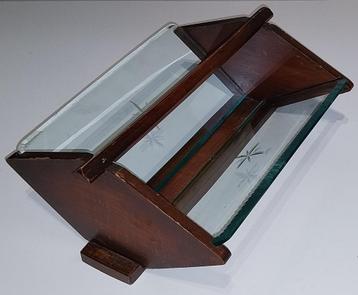 Vintage Fruitschaal met geslepen glas, jaren 40-50 beschikbaar voor biedingen