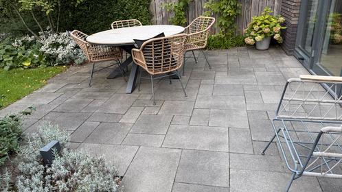 [gratis] MBI Geo Antica Bergamo wildverband - circa 30+ m2, Tuin en Terras, Tegels en Klinkers, Gebruikt, Terrastegels, Beton