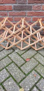 wijnflessen rek inklapbaar van hout harmonika, Ophalen of Verzenden, 'T Olde Gre-j, Info@toldegrej.nl, Endepoelstraat 20f Didam