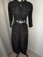 Zwarte Marokkaanse Kaftan met Riem - Meisjes 8-12 jaar, Kleding | Dames, Gelegenheidskleding, Overige typen, Zwart, Ophalen of Verzenden