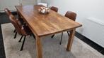 stevige houten eettafel, Ophalen, Gebruikt, 50 tot 100 cm, Vijf personen of meer