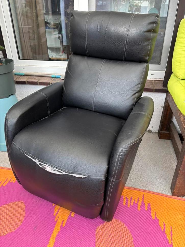 Fauteuil/ relaxstoel, Huis en Inrichting, Fauteuils, Gebruikt, Overige materialen, 50 tot 75 cm, 75 tot 100 cm, Ophalen