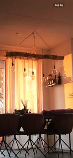 Boomstam hanglamp, Huis en Inrichting, Lampen | Hanglampen, Ophalen, Zo goed als nieuw