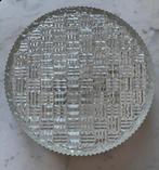 Vintage space age grote ronde holophane plafoniere glas xl, Ophalen of Verzenden, Zo goed als nieuw, Glas