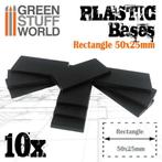 Rechthoekige Bases Leeg 25x50mm Bases 10 stuks 11432, Verzenden, Spanje, GSW, Info@sceneryenzo.nl