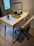 Nageltafel + 2 Stoelen, Ophalen, Gebruikt, Twee, Wit